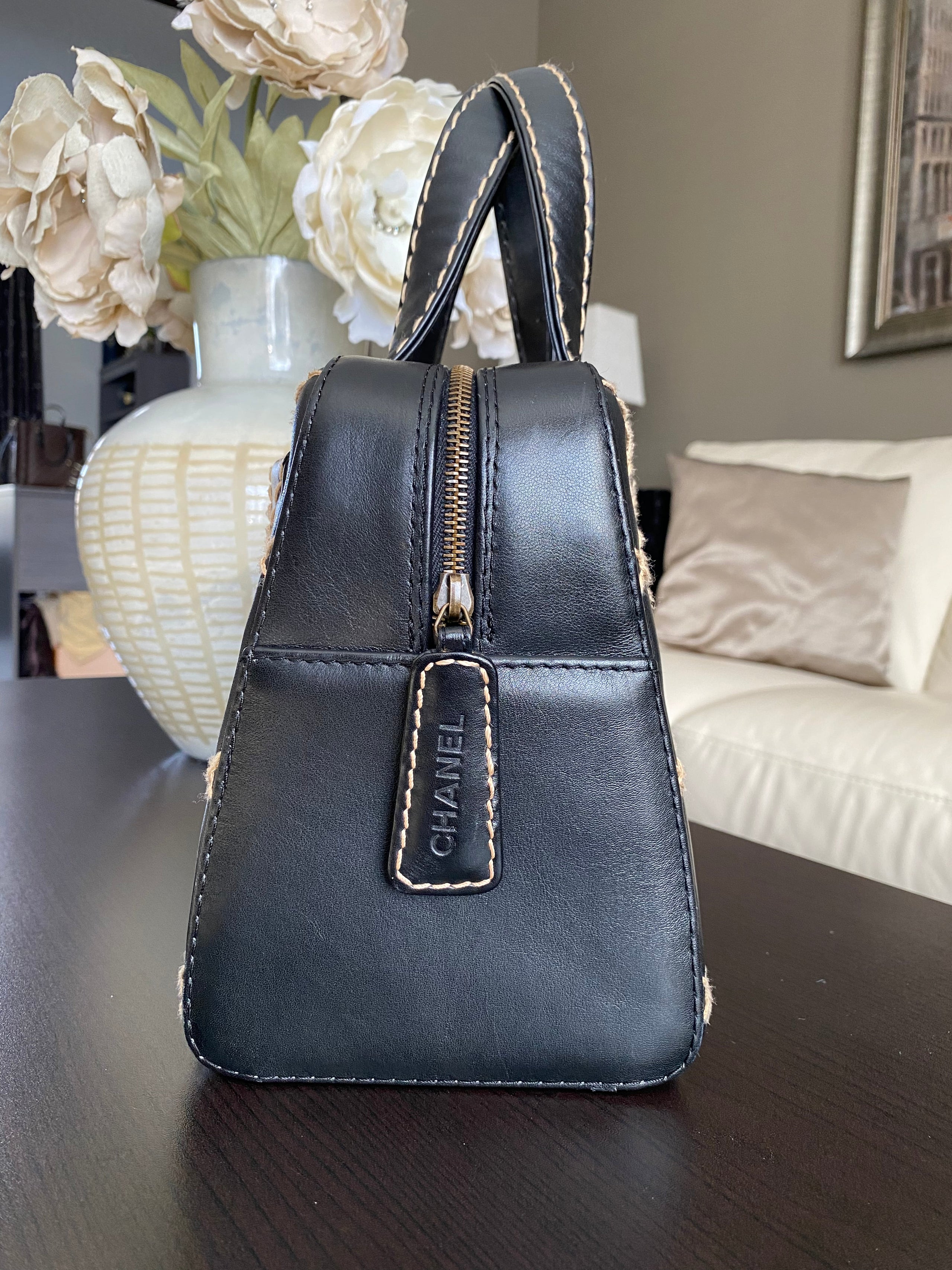 CHANEL Surpique Bowler Bag ENCORE LUXURY CLOSET